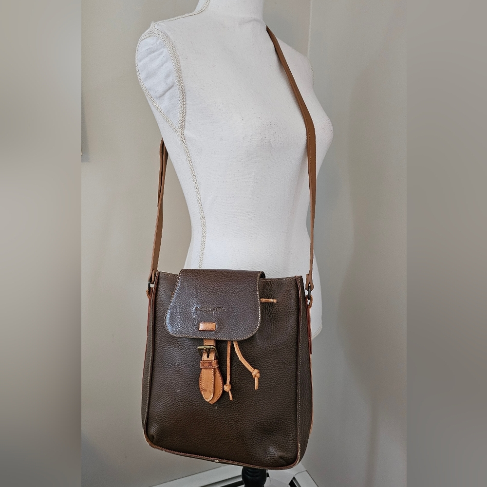 LANCEL Bucket Crossbody Shoulder Bag Made In Italy RARE